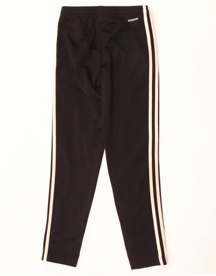 Pantaloni della tuta Adidas Aeroready da ragazzo 9-10 anni in poliestere nero