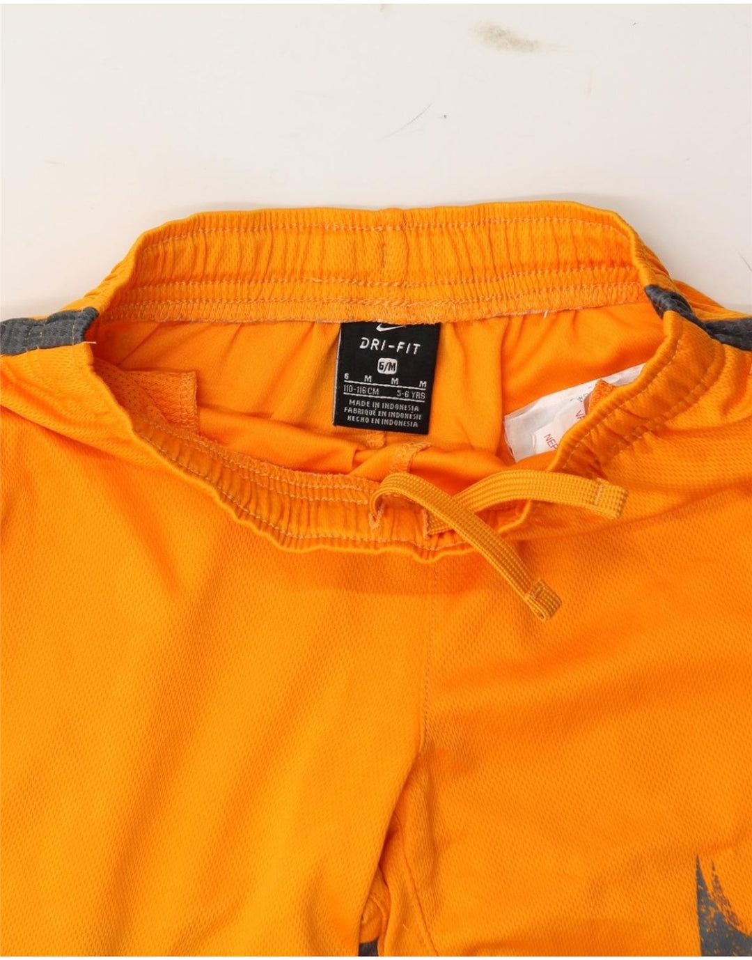 NIKE Boys Dri Fit Sport Shorts 5-6 Years Medium  Orange Colourblock Vintage Nike and Second-Hand Nike from Messina Hembry 