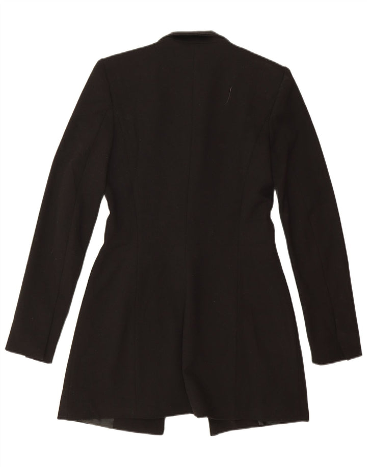 Giacca blazer lunga da donna Zara UK 6 XS poliestere nero