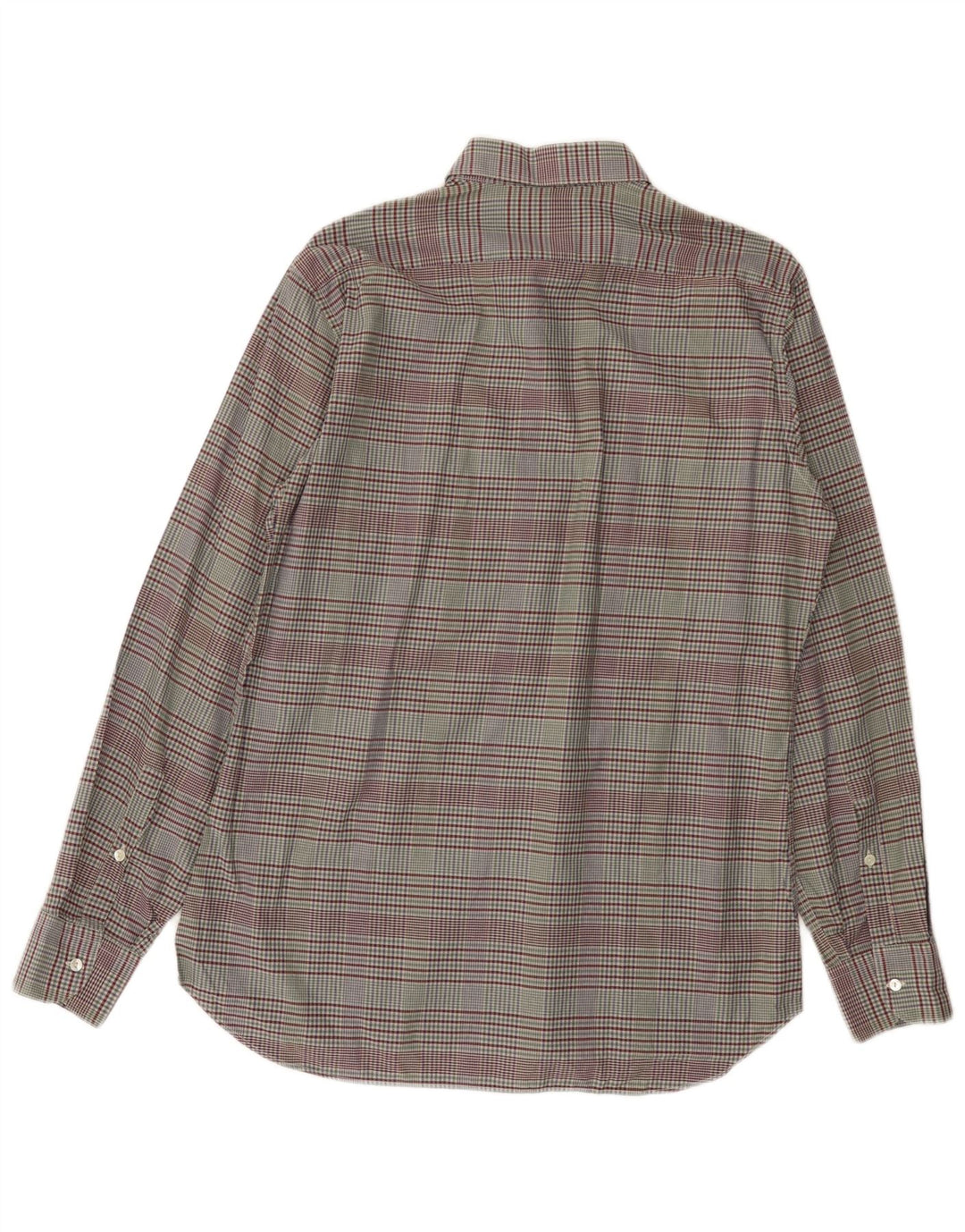 Camicia da uomo TRUSSARDI taglia 40 15 3/4 media in cotone a quadri multicolore