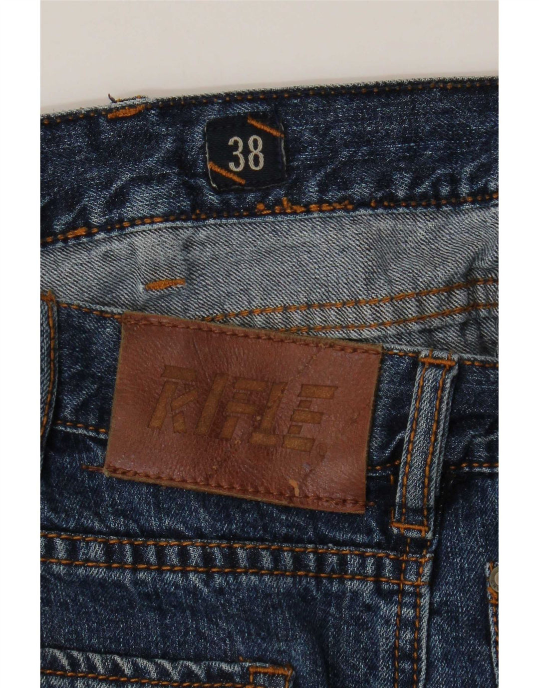 Jeans dritti da uomo Rifle W38 L33 Blu