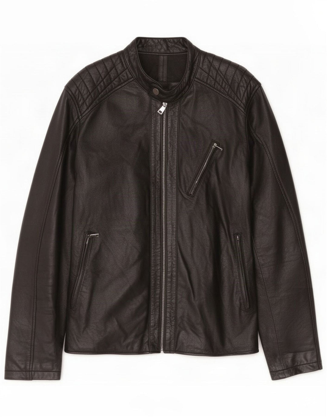 Conbipel Giacca in pelle da uomo taglia 50 Large Nero