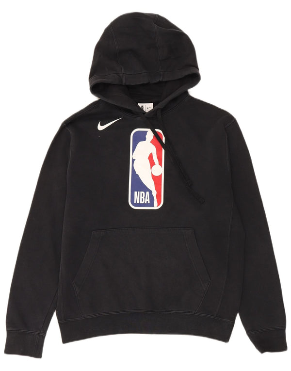 Felpa con cappuccio Nike NBA da uomo, vestibilità ampia, grafica, piccola, in cotone nero