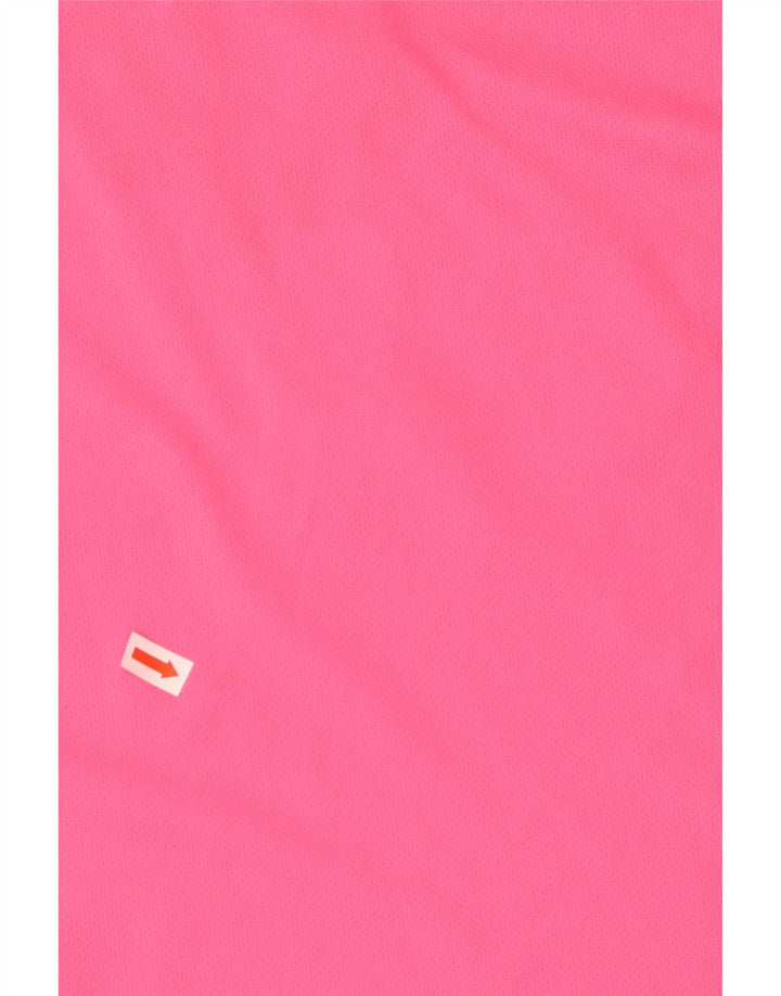 T-shirt grafica ADIDAS da uomo Climalite, grande, in poliestere color block rosa