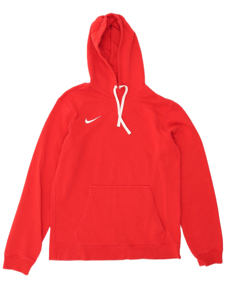 Maglia con cappuccio Nike da uomo in cotone rosso medio