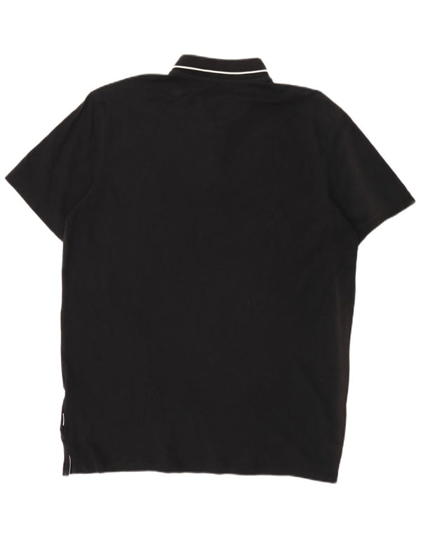 Polo da uomo Jack & Jones 2XL cotone a righe nere