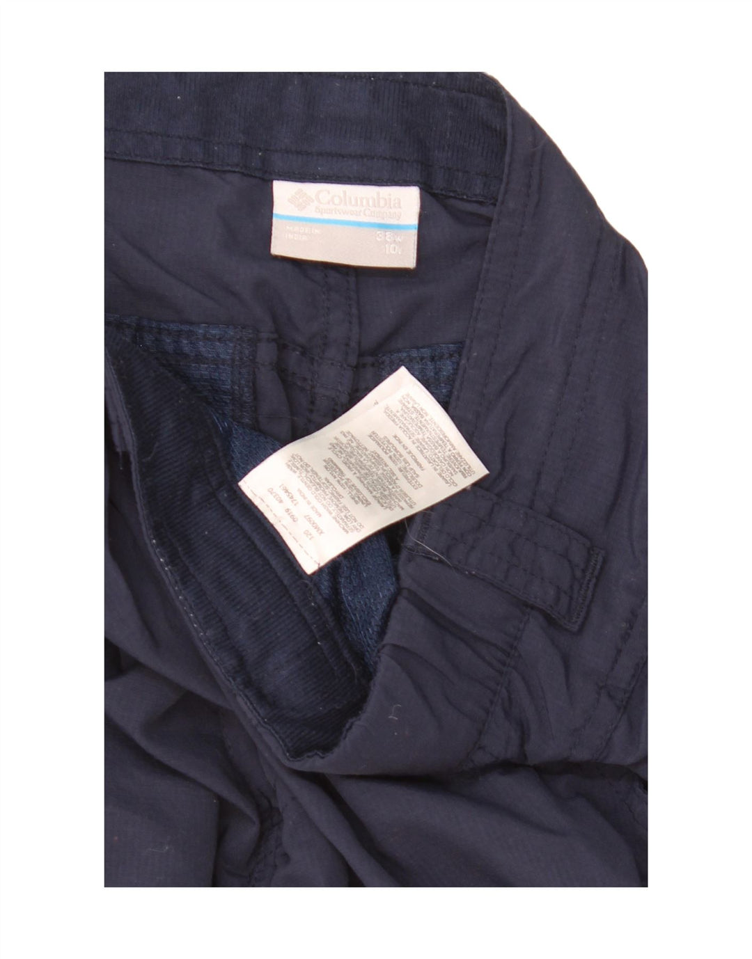 Pantaloncini cargo da uomo COLUMBIA W38 XL nylon blu navy