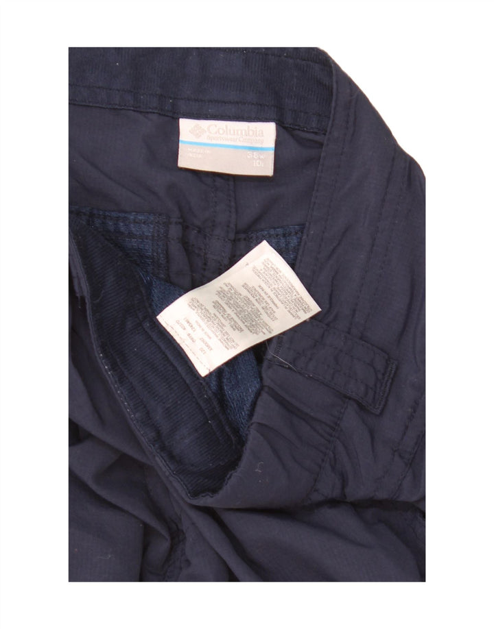 Pantaloncini cargo da uomo COLUMBIA W38 XL nylon blu navy