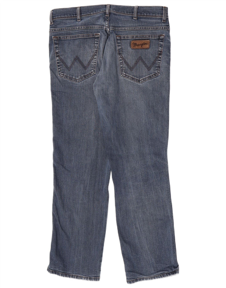 Jeans dritti da uomo Wrangler Texas W34 L30 cotone blu