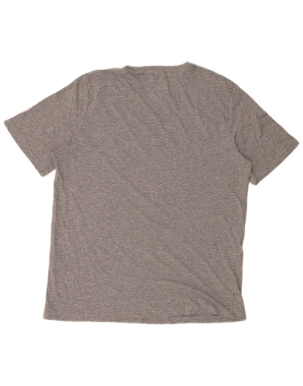 T-shirt grafica da uomo Jack & Jones Top 2XL cotone chiazzato grigio