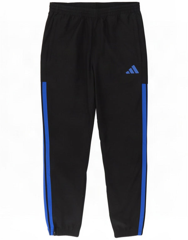 Adidas Mens Tracksuit Trousers Joggers Medium Black Polyester