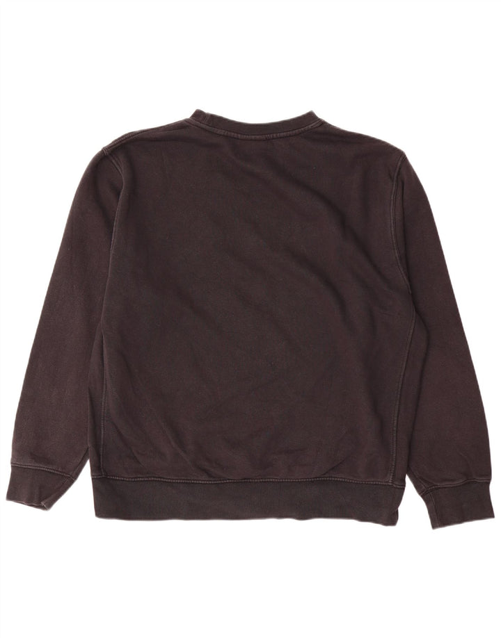 Felpa grafica Nike da uomo, maglione grande, cotone nero