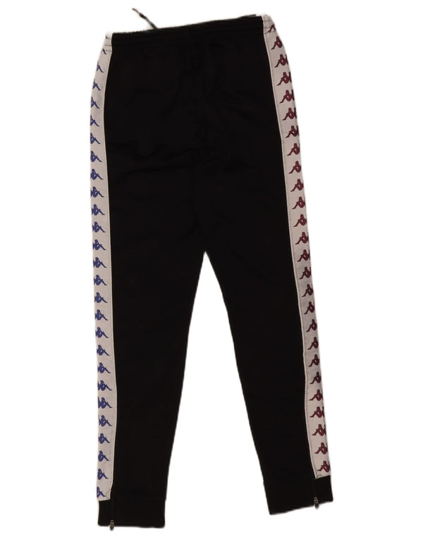 Pantaloni da tuta con grafica Kappa da ragazzo, pantaloni da jogging, 11-12 anni, colore nero