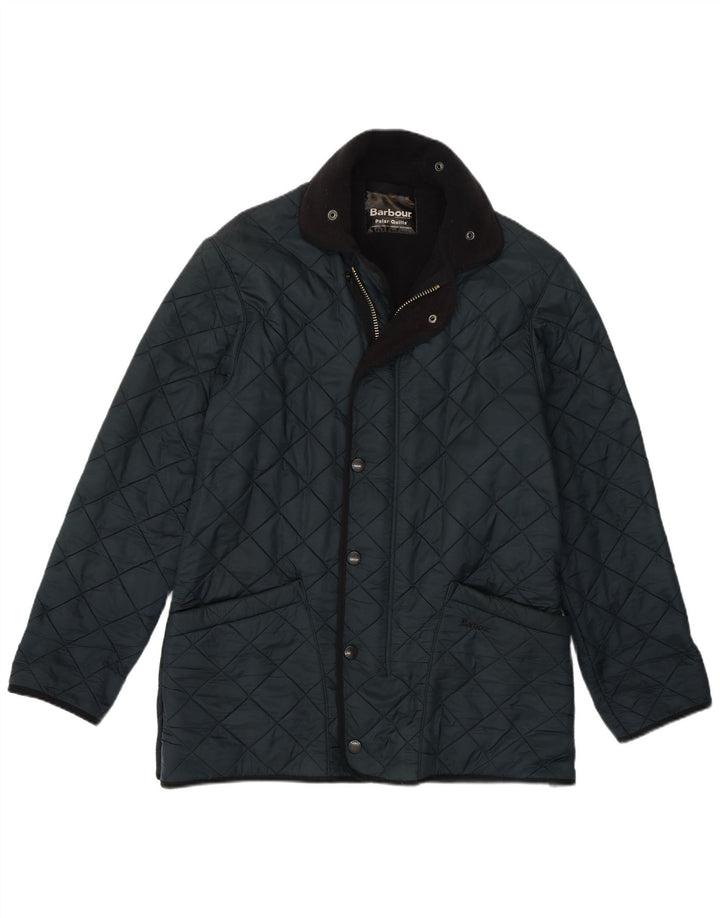 Giacca trapuntata da uomo Barbour UK 38 poliestere medio blu navy