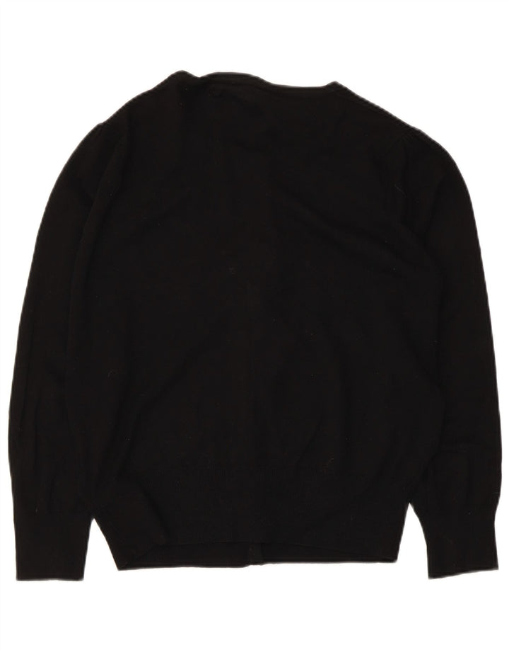 Maglione cardigan da donna Marks & Spencer UK 14 Viscosa nera media