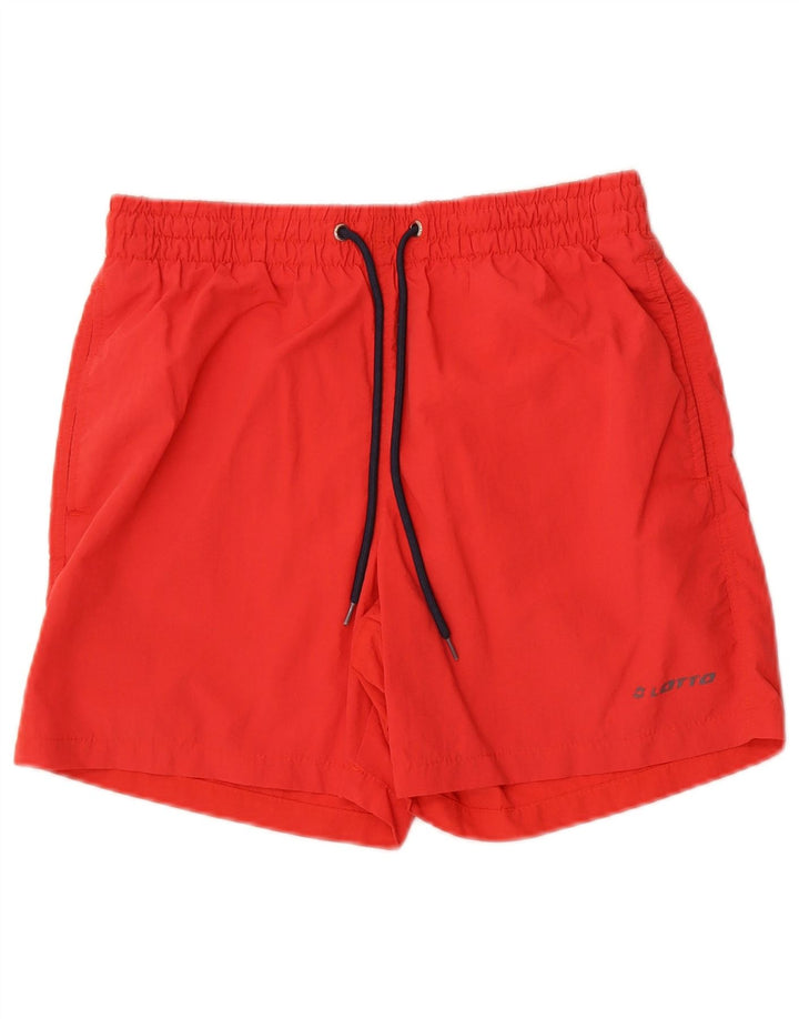 Pantaloncini da bagno da uomo Lotto rosso medio
