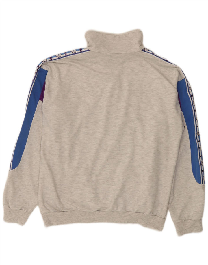 Giacca da ginnastica grafica da uomo Lotto grande color block grigio