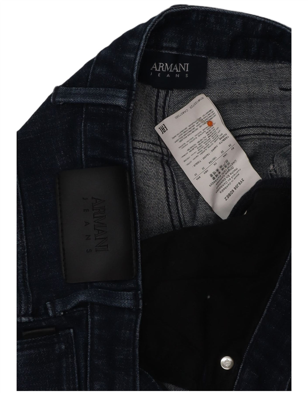 ARMANI Womens Slim Jeans W30 L30  Blue Cotton