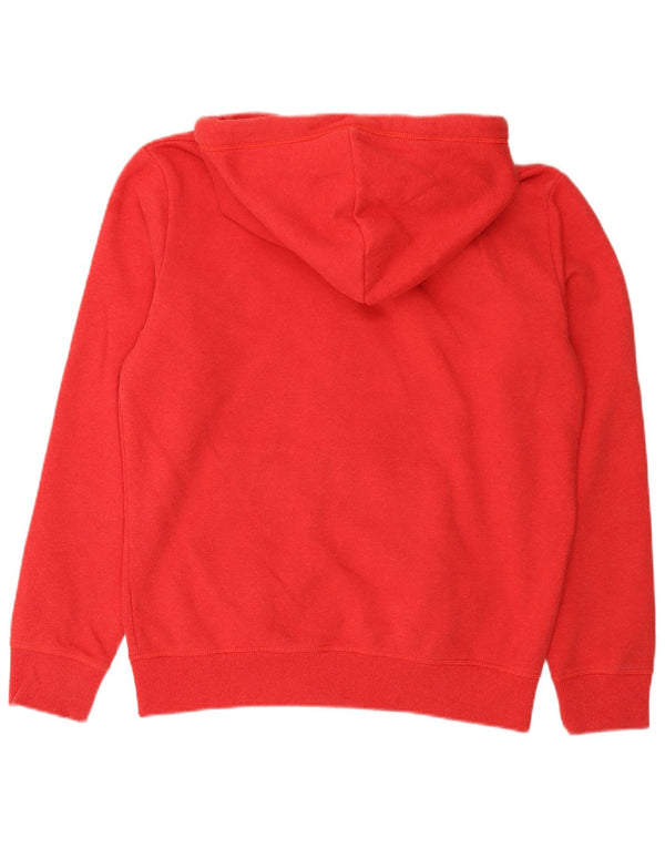 Maglione con cappuccio e zip da uomo Superdry grande in cotone rosso
