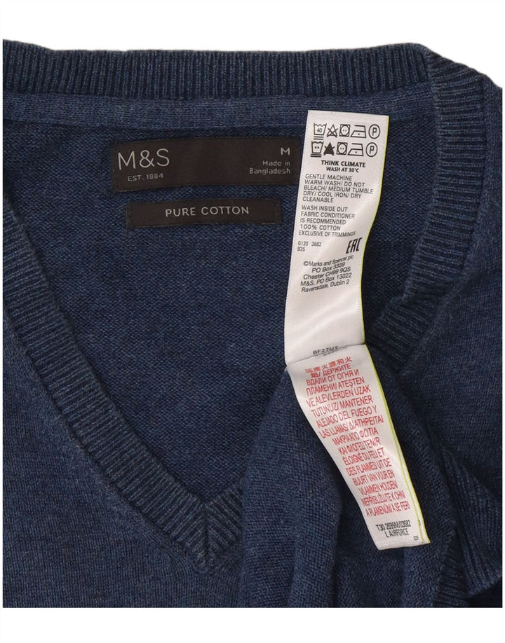 Canotta da uomo Marks & Spencer media cotone blu navy