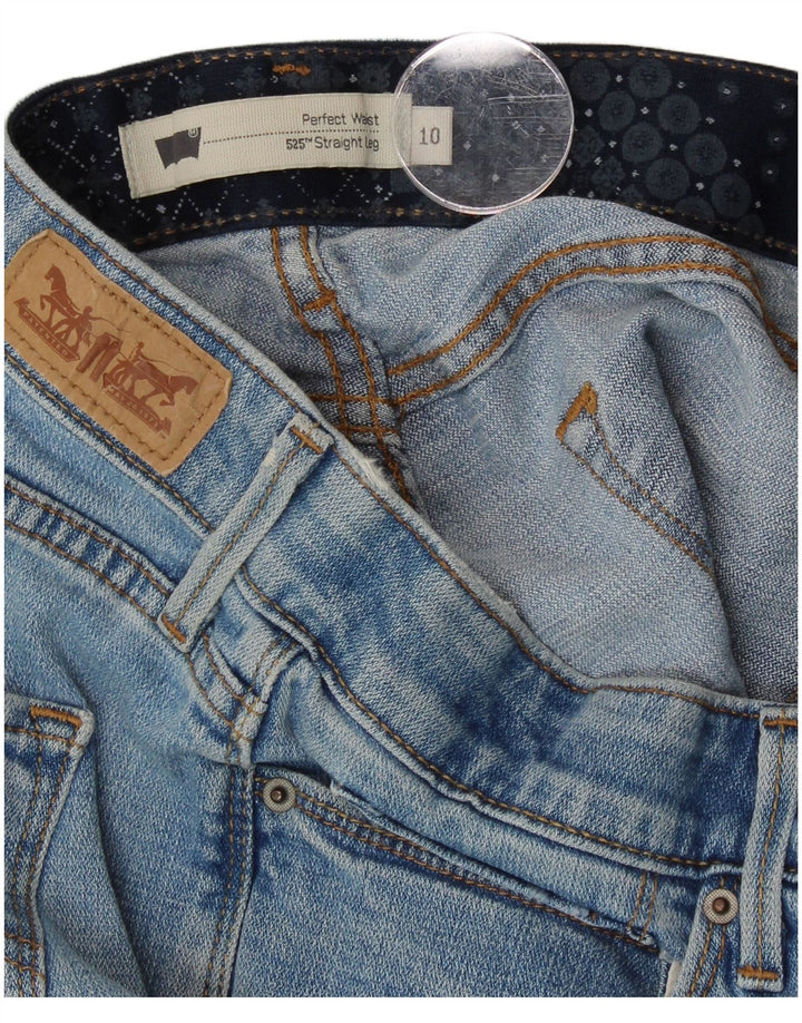 LEVI'S Jeans dritti da donna 525 US 10 Large W32 L31 Blu