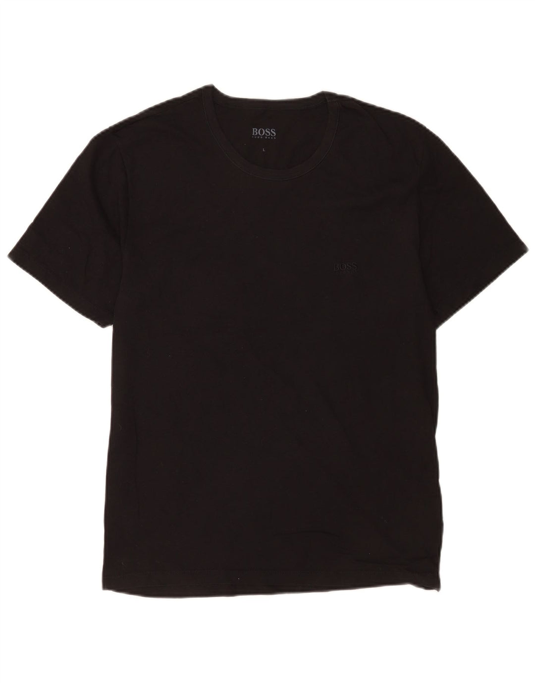 T-shirt da uomo Hugo Boss Top grande in cotone nero
