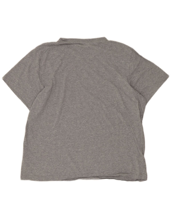 T-shirt Nike da uomo Regular Top Large in cotone grigio