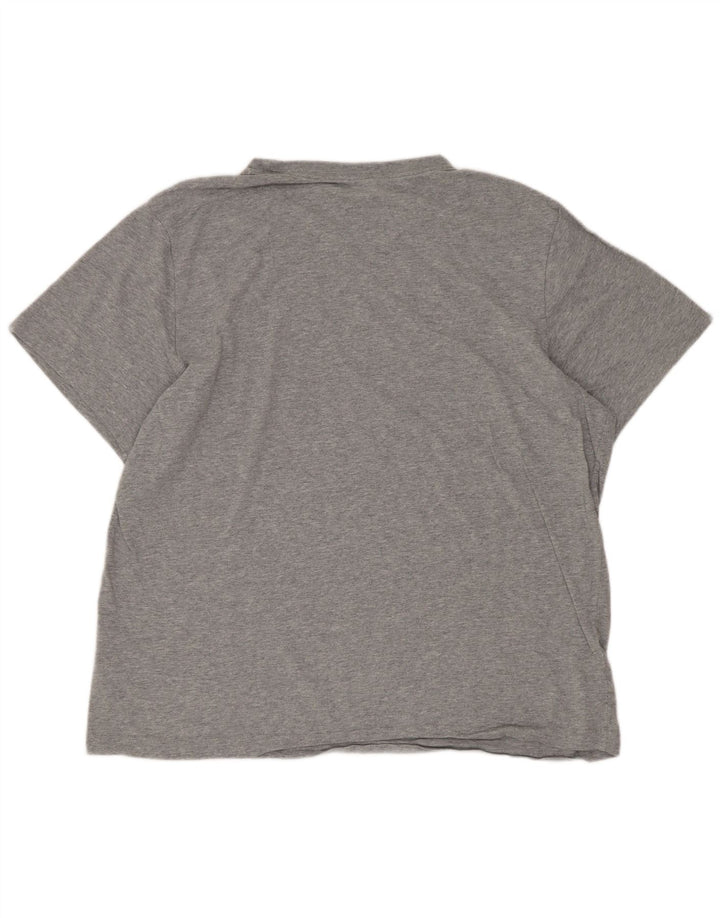 T-shirt Nike da uomo Regular Top Large in cotone grigio