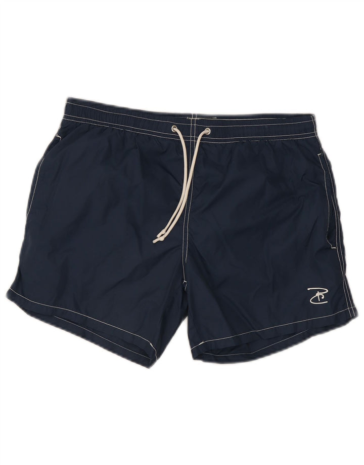 Pantaloncini da bagno da uomo Pierre Cardin piccoli in poliestere blu navy