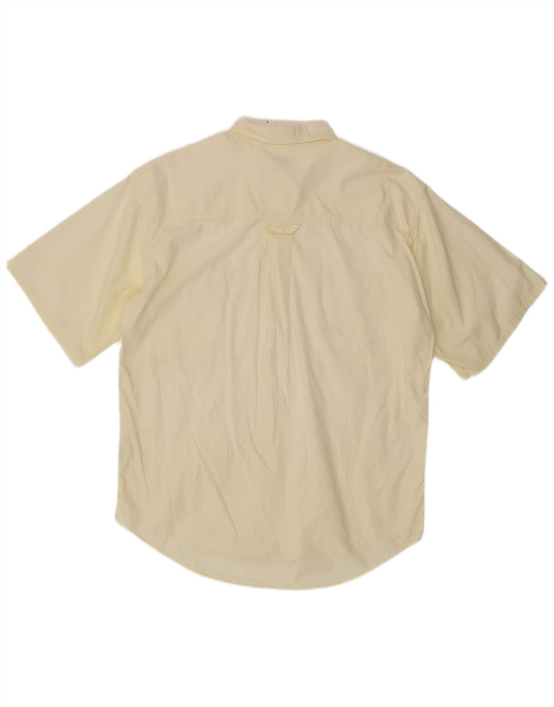 Camicia a maniche corte da uomo BOSTON taglia 41 16 grande cotone giallo