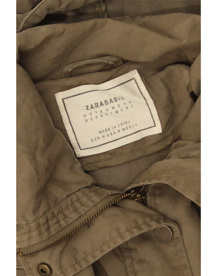 Parka oversize con cappuccio da donna Zara UK 14 medio cachi