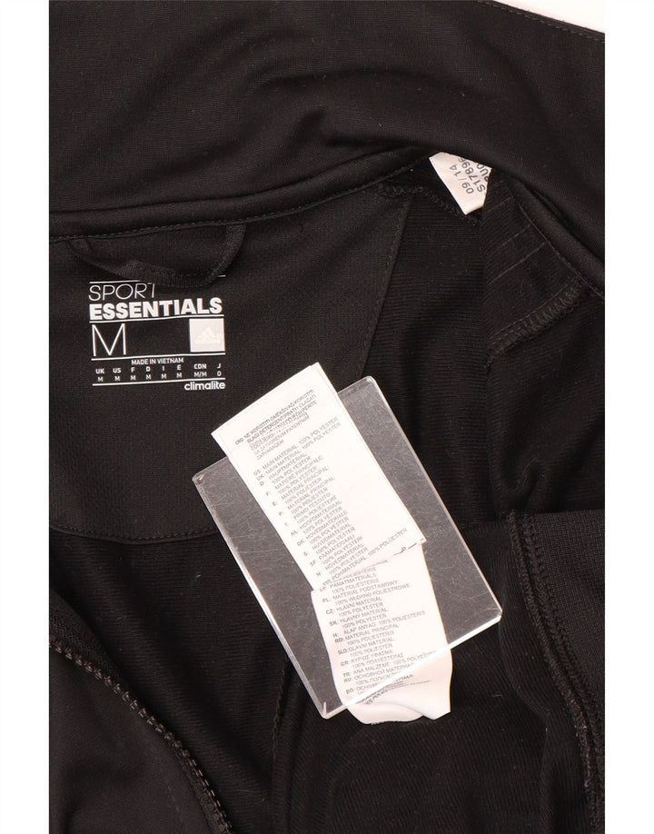 Giacca da allenamento Adidas Climalite da uomo, media, in poliestere nero