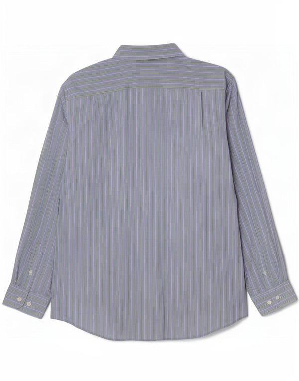 Camicia da uomo Nautica in cotone a righe grandi blu