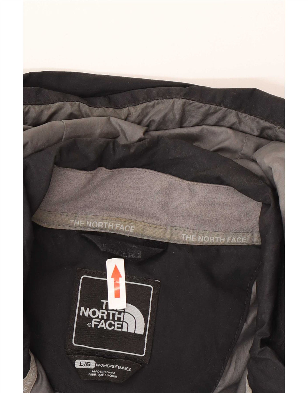 Giacca impermeabile con cappuccio da donna The North Face UK 16 Large Nera