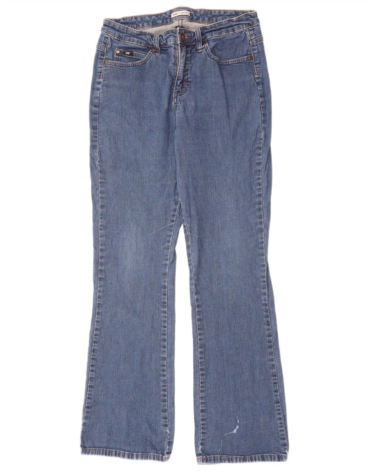 LEE Womens Low Waist Bootcut Jeans W32 L32 Blue