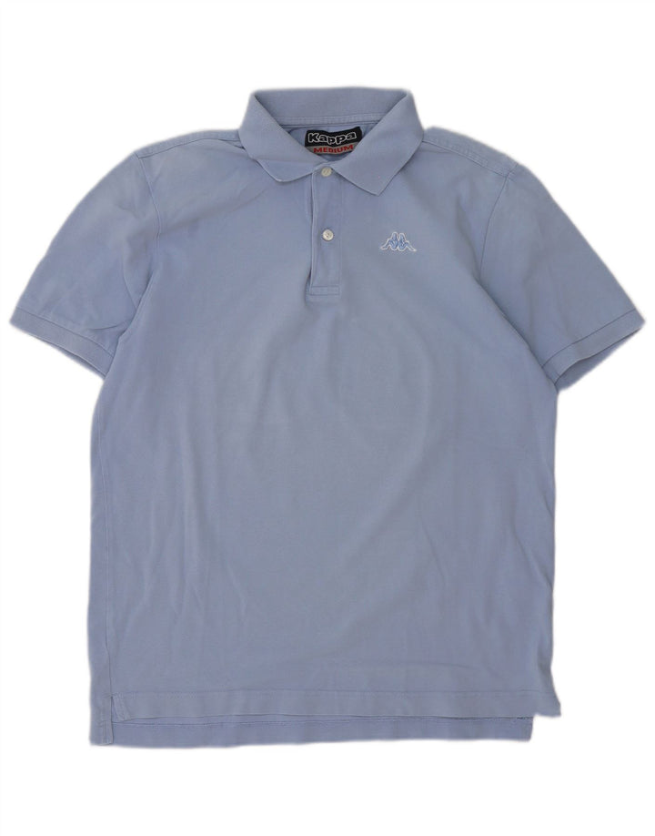 Polo Kappa Uomo Blu Medio in cotone