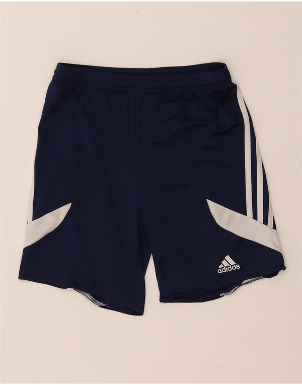 Pantaloncini sportivi ADIDAS da ragazzo 9-10 anni Large Blu Navy