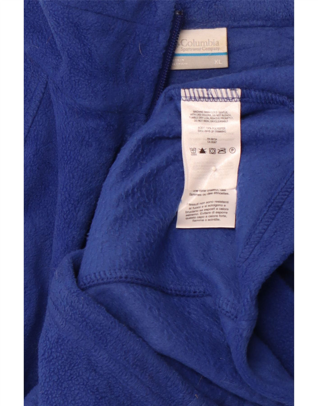 Giacca in pile da donna COLUMBIA UK 18 XL poliestere blu