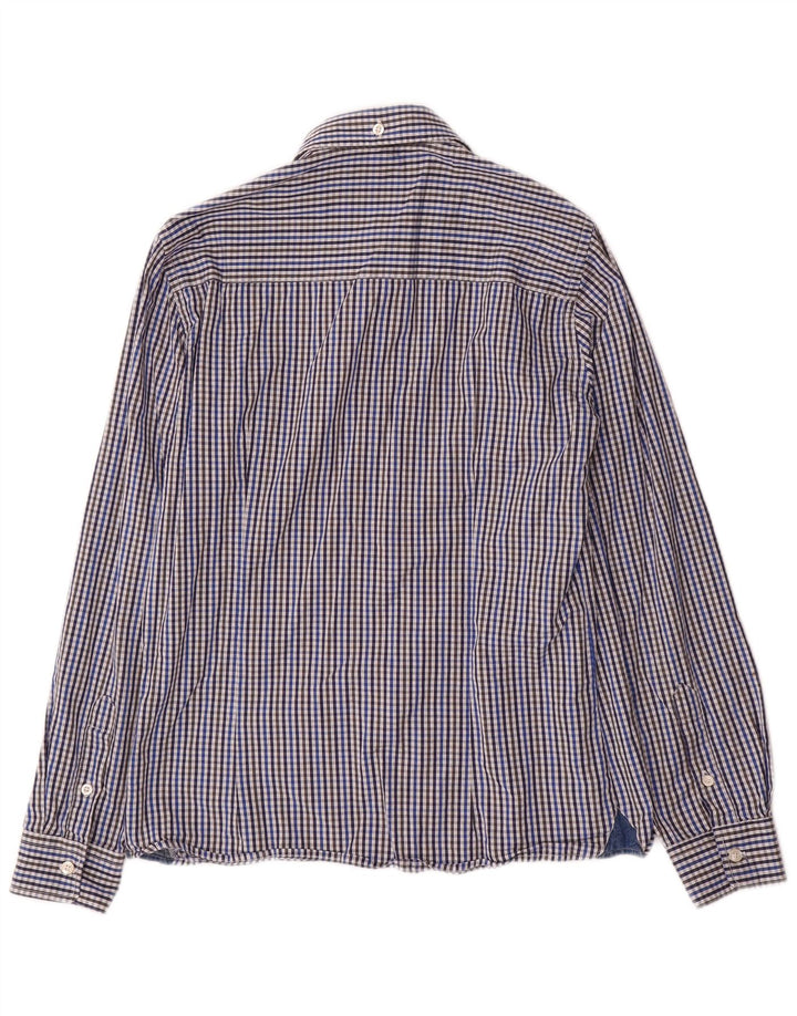 Maglia Geox Respira da uomo a quadretti blu medio