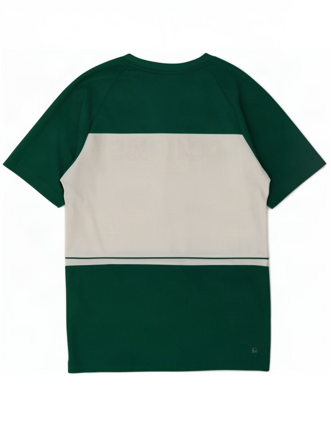 T-shirt grafica da uomo Lacoste taglia superiore 3 piccola in poliestere color block verde