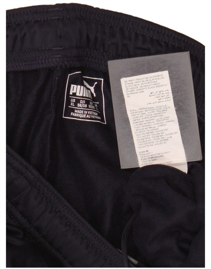 Pantaloni da tuta da uomo Puma XL blu navy in poliestere