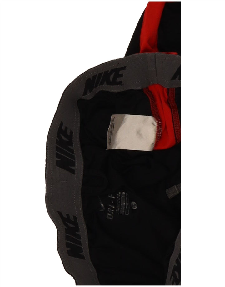 Pantaloncini sportivi Nike Dri Fit da uomo, grandi, in poliestere color block nero