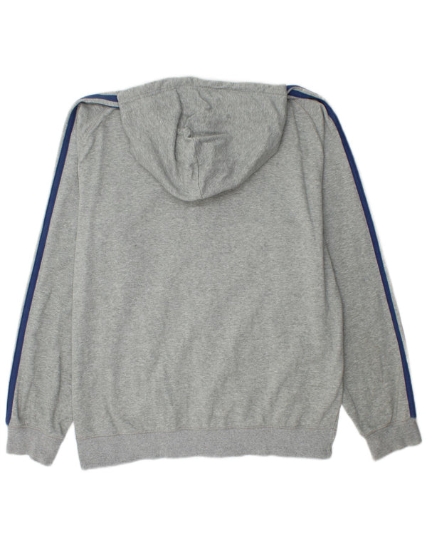 Maglione con cappuccio e zip grafica da uomo CHAMPION 2XL Grigio