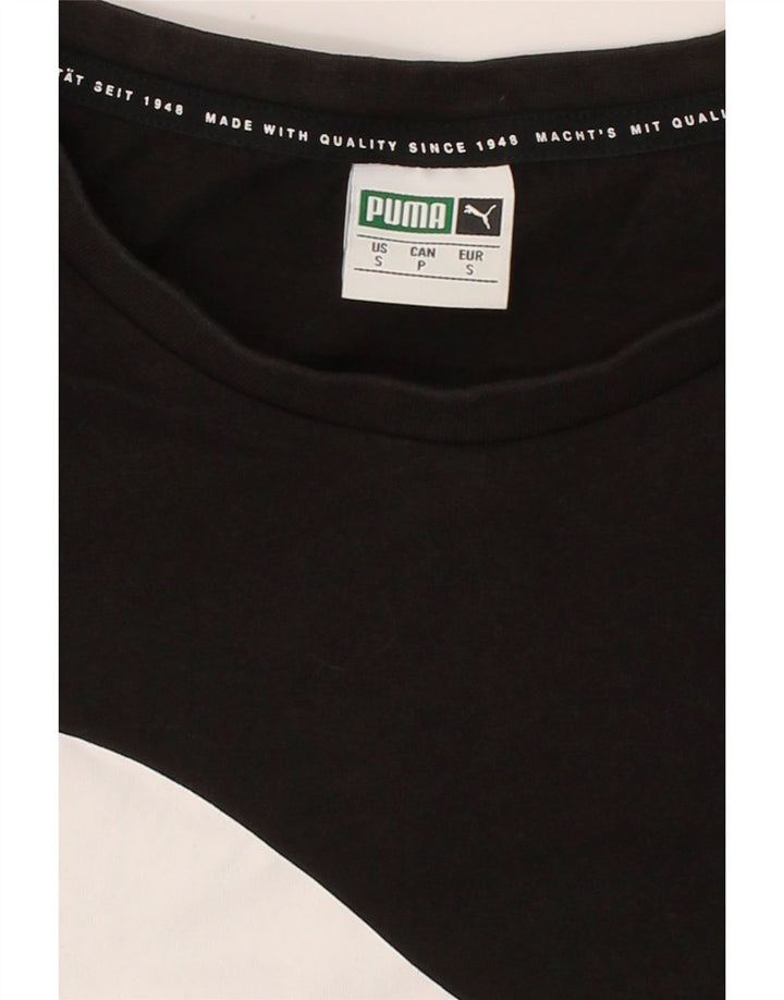 PUMA Mens Graphic T-Shirt Top Small Black Cotton Vintage Puma and Second-Hand Puma from Messina Hembry 