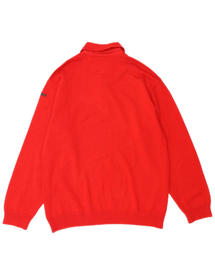 Maglione maglione collo alto da uomo Sea & Sky XL lana rossa