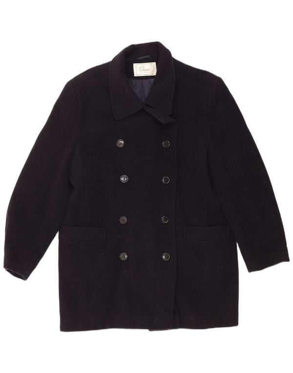 Cappotto doppiopetto da donna St. Bernard UK 14 grande lana blu navy