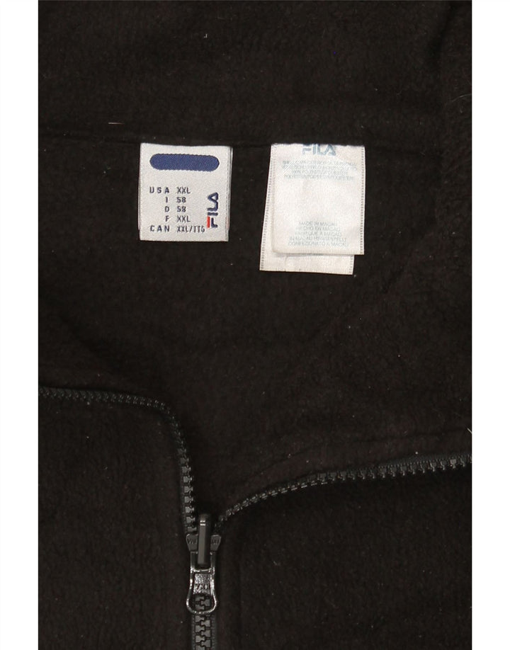 Giacca in pile da uomo Fila Liner UK 44 2XL poliestere nero