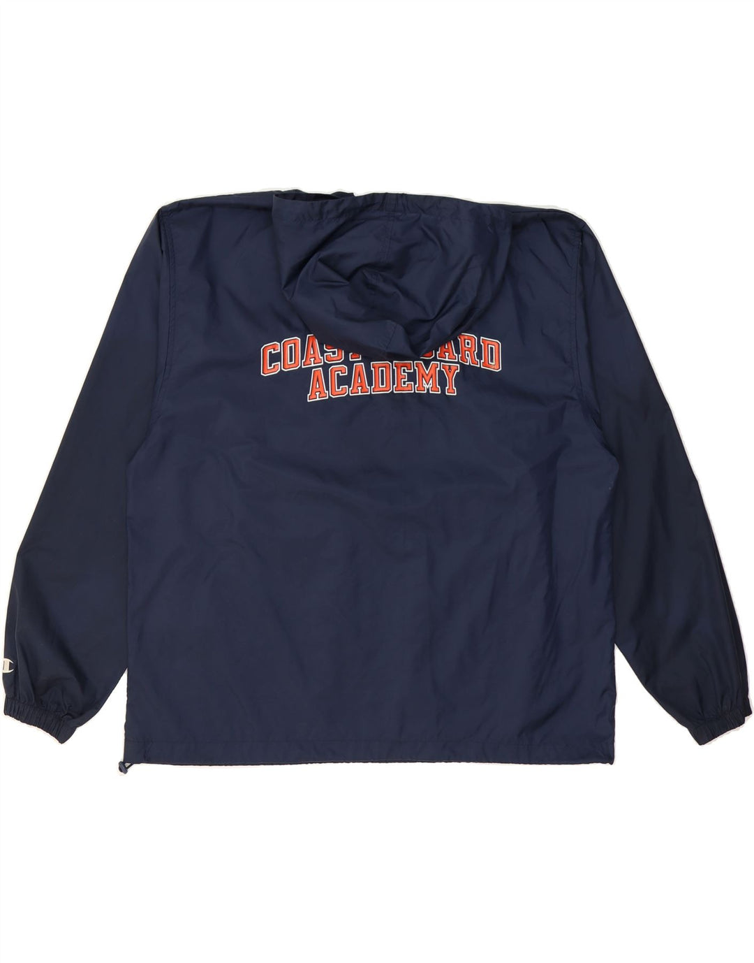 CHAMPION Mens Graphic Anorak Jacket UK 40 Large Navy Blue Vintage Champion and Second-Hand Champion from Messina Hembry 