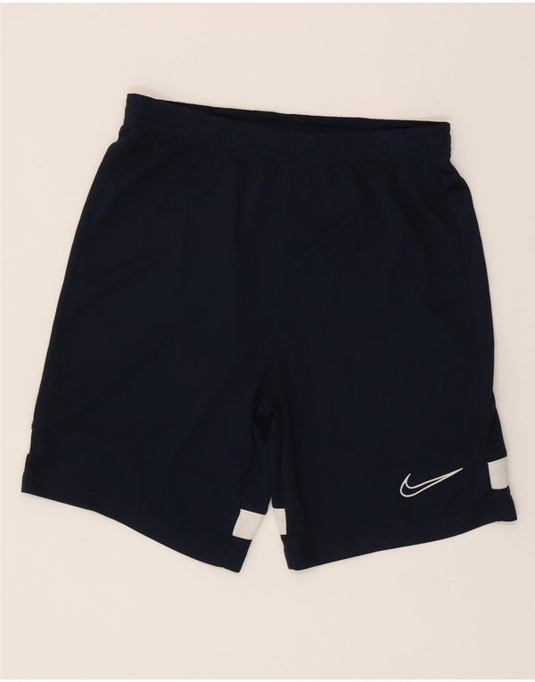 Pantaloncini sportivi NIKE da ragazzo Dri Fit 12-13 anni Large Blu Navy Colorblock