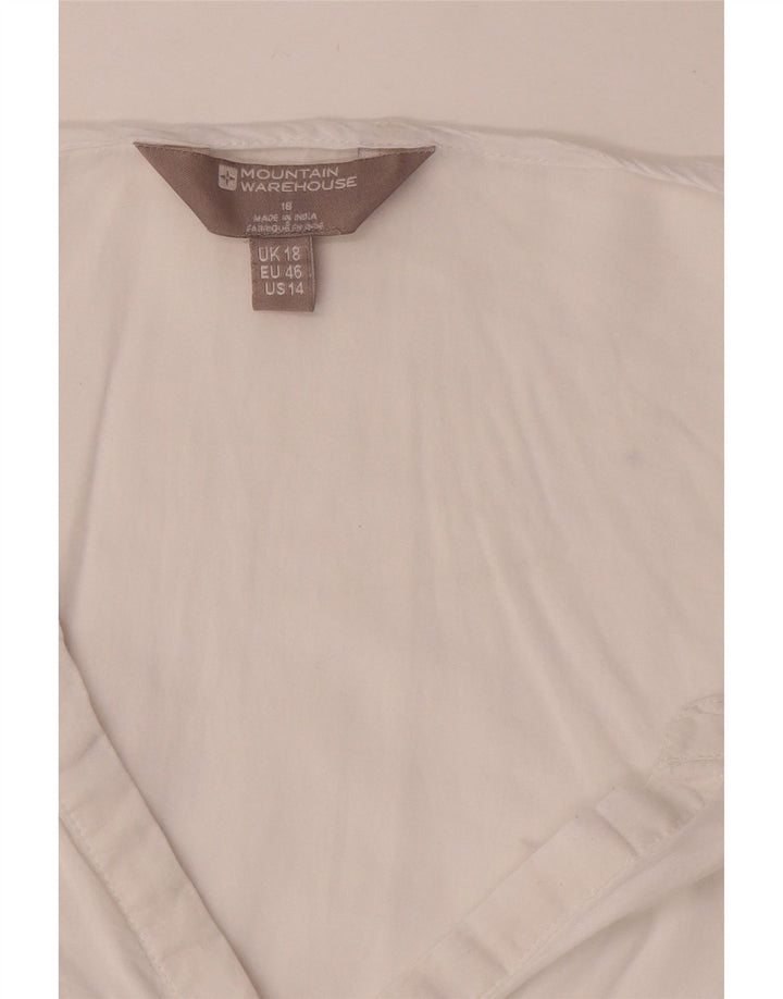Camicia pullover da donna Mountain Warehouse UK 18 XL Cotone bianco